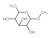 甲基 6-脱氧-Β-D-吡喃葡萄糖苷结构式