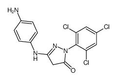 3-(4-Aminoanilino)-1-(2,4,6-trichlorophenyl)-2-pyrazolin-5-one结构式