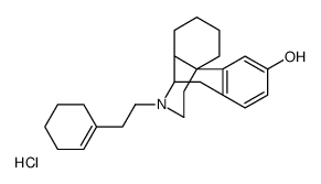 (-)-17-(2-(Cyclohexenyl)ethyl)morphinan-3-ol hydrochloride Structure