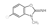 2(3H)-Benzoxazolimine,5-chloro-3-methyl-结构式