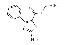 2-氨基-4-苯基噻唑-5-甲酸乙酯结构式
