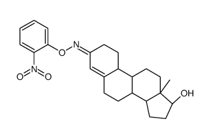 17β-Hydroxyestr-4-en-3-one O-(2-nitrophenyl)oxime结构式