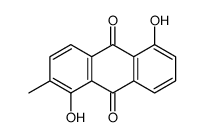 1,5-dihydroxy-2-methylanthracene-9,10-dione结构式