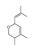 5,6-dihydro-4,5-dimethyl-2-(2-methyl-1-propenyl)-2H-pyran Structure