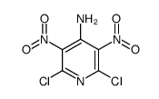 4-氨基-2,6-二氯-3,5-二硝基吡啶结构式