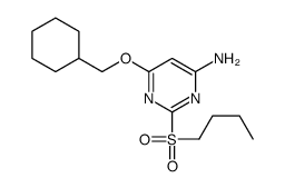 2-butylsulfonyl-6-(cyclohexylmethoxy)pyrimidin-4-amine Structure