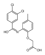 2-[2-[(3,4-dichlorobenzoyl)amino]-4-methylphenoxy]acetic acid结构式
