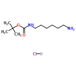 n-BOC-1,6-二氨基己烷盐酸盐结构式