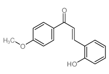 3-(2-hydroxyphenyl)-1-(4-methoxyphenyl)prop-2-en-1-one结构式