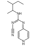 2-Cyano-1-(1,2-dimethylbutyl)-3-(4-pyridyl)guanidine结构式