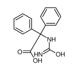 2,2-Diphenylhydantoic acid Structure