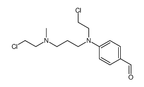N-methyl-N,N'-di(2-chloroethyl)-N'-(p-formylphenyl)propylenediamine Structure