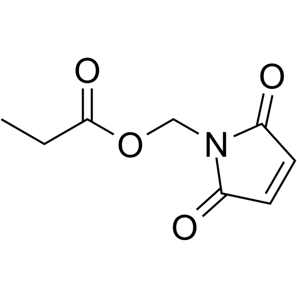 (2,5-二氧代-2,5-二氢-1H-吡咯-1-基)甲基 丙酸酯结构式