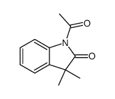 1-acetyl-3,3-dimethylindolin-2-one Structure