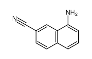 1-Aminonaphthalene-7-carbonitrile结构式