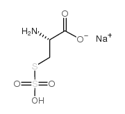 S-磺基半胱氨酸钠盐结构式