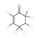 2,3,4,4,5,6,6-heptachlorocyclohex-2-en-1-one结构式