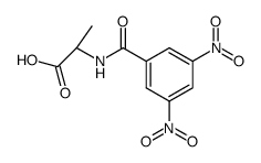 N-(3,5-dinitrobenzoyl)-D,L-alanine Structure