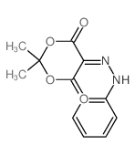2,2-dimethyl-5-(phenylhydrazinylidene)-1,3-dioxane-4,6-dione结构式