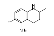6-fluoro-2-methyl-1,2,3,4-tetrahydroquinolin-5-amine结构式