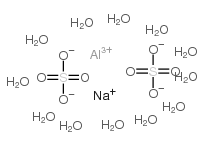 aluminum,sodium,disulfate,dodecahydrate Structure