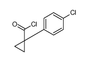 Cyclopropanecarbonyl chloride, 1-(4-chlorophenyl)- (9CI) structure