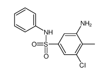 3-amino-5-chloro-4-methyl-N-phenylbenzenesulfonamide Structure