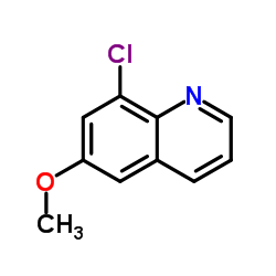 8-氯-6-甲氧基喹啉结构式