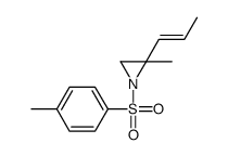 2-methyl-1-(4-methylphenyl)sulfonyl-2-prop-1-enylaziridine结构式
