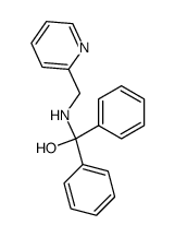 diphenyl((pyridin-2-ylmethyl)amino)methanol Structure