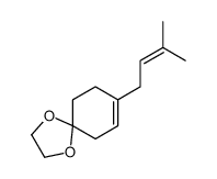 8-(3-methylbut-2-enyl)-1,4-dioxaspiro[4.5]dec-7-ene Structure