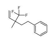 [3-methyl-3-(trifluoromethyl)pent-4-enyl]benzene结构式