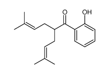 α,α,-bis(dimethylallyl)-o-hydroxyacetophenone Structure