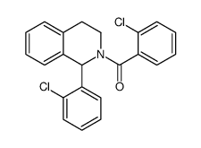 (2-chlorophenyl)-[1-(2-chlorophenyl)-3,4-dihydro-1H-isoquinolin-2-yl]methanone Structure