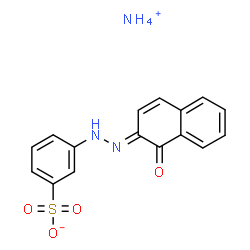 ammonium 3-[(1-hydroxy-2-naphthyl)azo]benzenesulphonate Structure