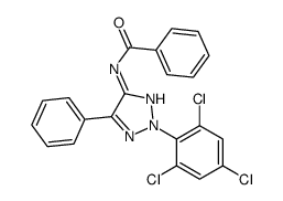 N-[5-phenyl-2-(2,4,6-trichlorophenyl)triazol-4-yl]benzamide结构式