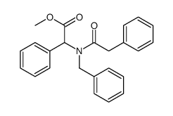 methyl 2-[benzyl-(2-phenylacetyl)amino]-2-phenylacetate结构式