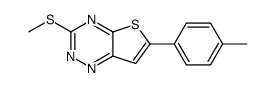 6-(4-methylphenyl)-3-methylsulfanylthieno[2,3-e][1,2,4]triazine Structure