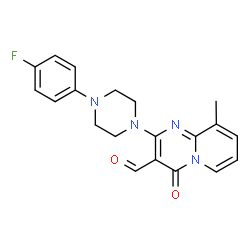 2-[4-(4-FLUORO-PHENYL)-PIPERAZIN-1-YL]-9-METHYL-4-OXO-4H-PYRIDO[1,2-A]PYRIMIDINE-3-CARBALDEHYDE结构式
