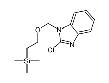 2-氯-1-[[2-(三甲基锡)乙氧基]甲基]-苯并咪唑结构式