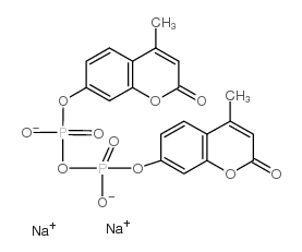 双(4-甲基伞形酮)焦磷酸二钠盐结构式