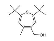 2,7-di-tert-butyl-4-methyl-5-hydroxymethylthiepin Structure