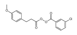 3-chlorobenzoic 3-(4-methoxyphenyl)propanoic peroxyanhydride Structure