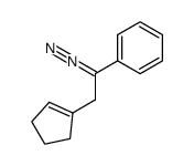 (2-(cyclopent-1-en-1-yl)-1-diazoethyl)benzene结构式