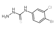 [(4-BROMO-3-CHLOROPHENYL)AMINO]HYDRAZINOMETHANE-1-THIONE结构式