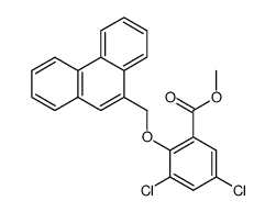 3,5-dichloro-2-[9]phenanthrylmethoxy-benzoic acid methyl ester结构式