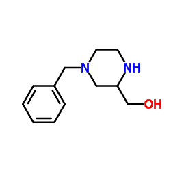 (4-Benzyl-2-piperazinyl)methanol Structure