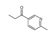 1-Propanone, 1-(6-methyl-3-pyridinyl) Structure