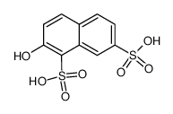 2-naphthol-1,7-sulfonic acid Structure