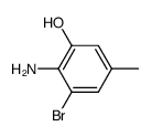 2-amino-3-bromo-5-methyl-phenol Structure
